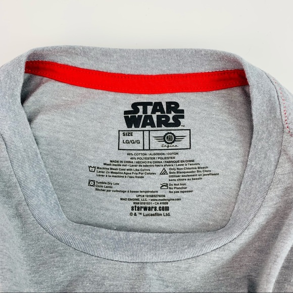 Star Wars Stormtrooper Intergalactic Domination Christmas Short Sleeve Tee Grey - Picture 6 of 8